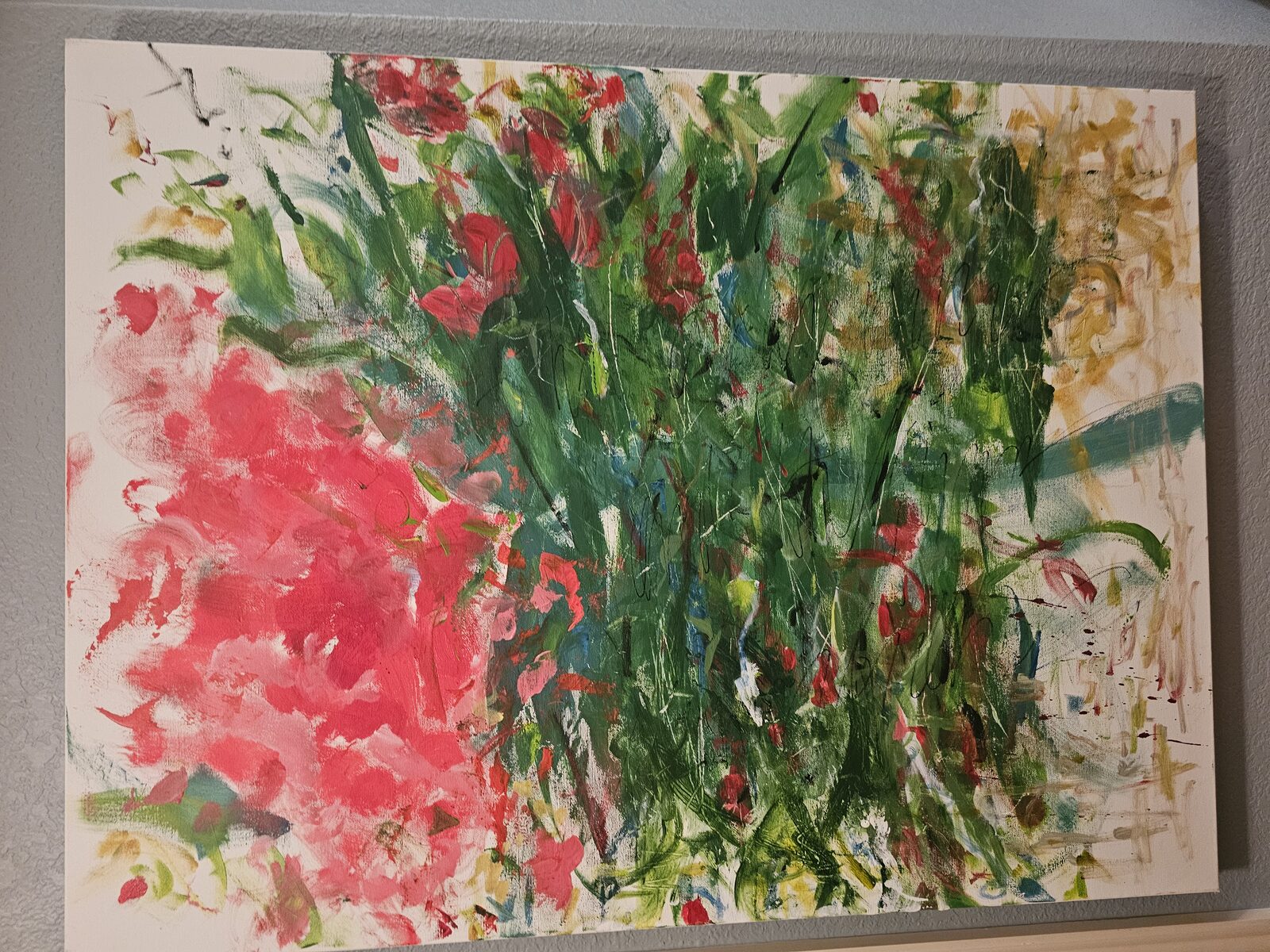 Poppy Field, Acrylic on canvas, by Lisa Barth