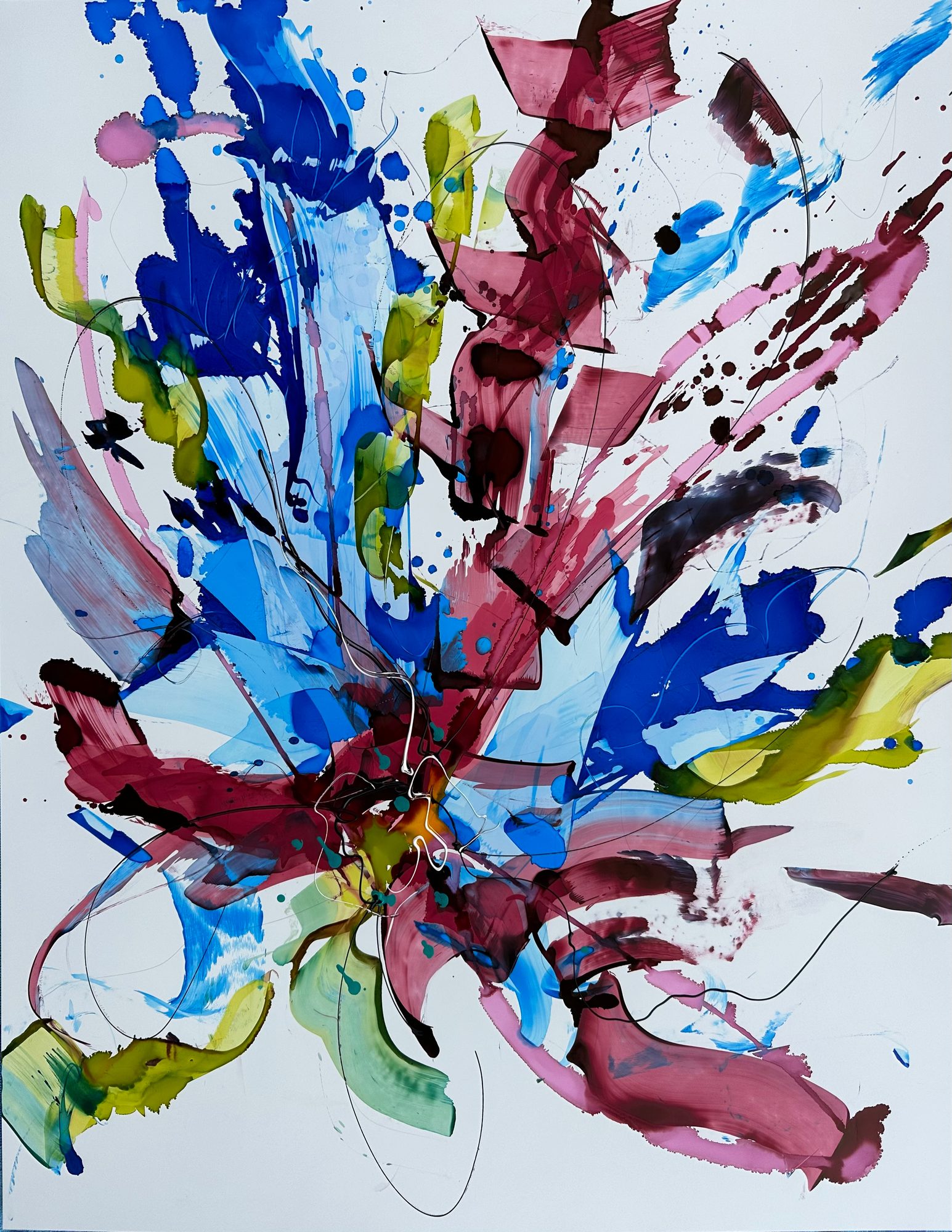 Firework, Acrylic on canvas, by Lisa Barth