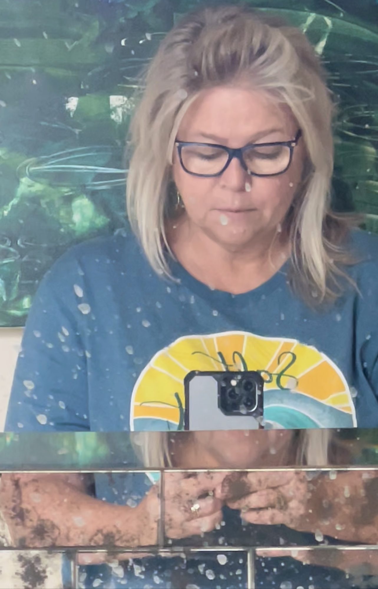 Lisa Barth in her studio
