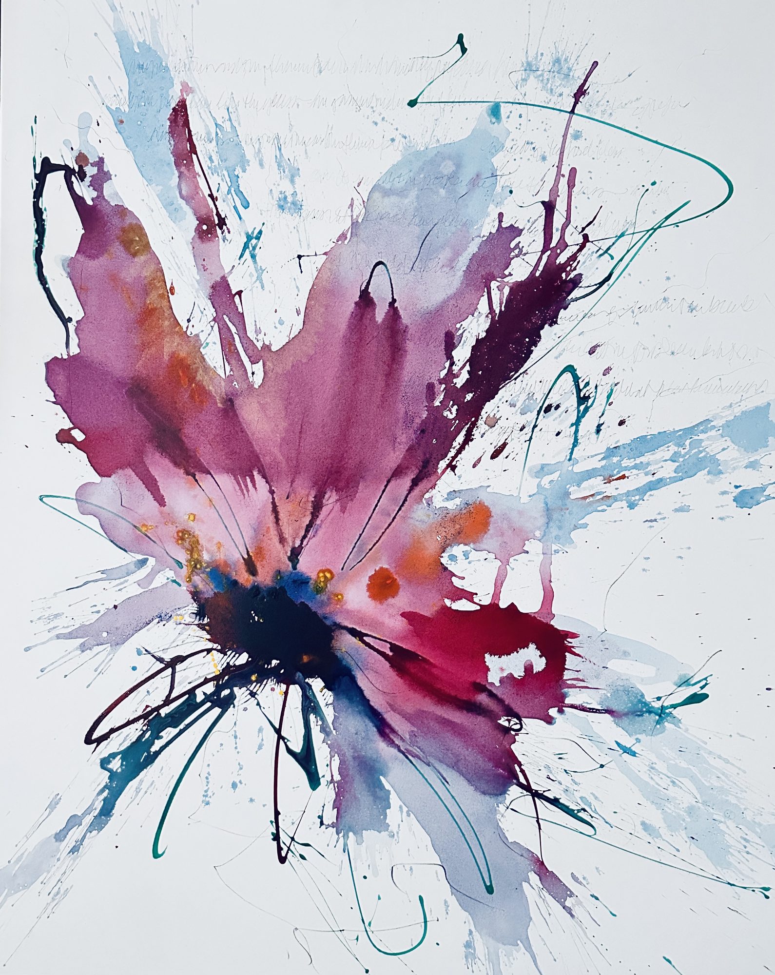 In Flight II, Acrylic on canvas, by Lisa Barth