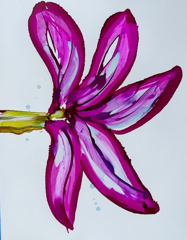 Magenta Study I by Lisa Barth