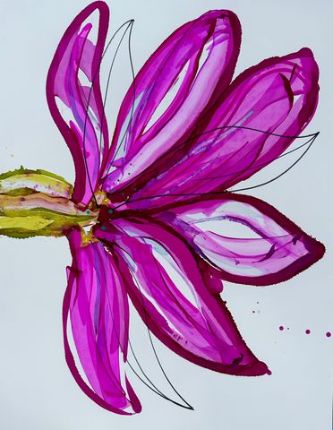 Magenta Study III by Lisa Barth
